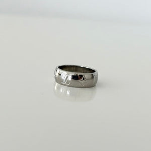 ANILLO LV LETTER SILVER