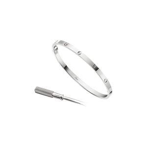 PULSERA LOVE DELGADA SILVER