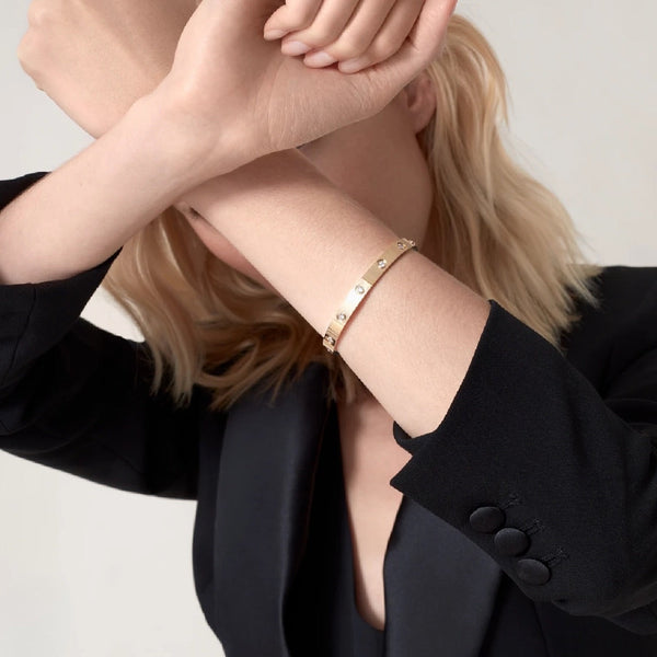 PULSERA LOVE GOLD CON ZIRCONIAS