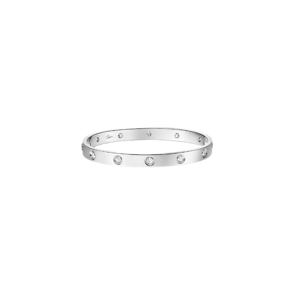 PULSERA LOVE CON ZIRCONIAS SILVER