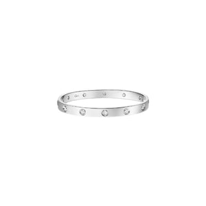 PULSERA LOVE CON ZIRCONIAS SILVER