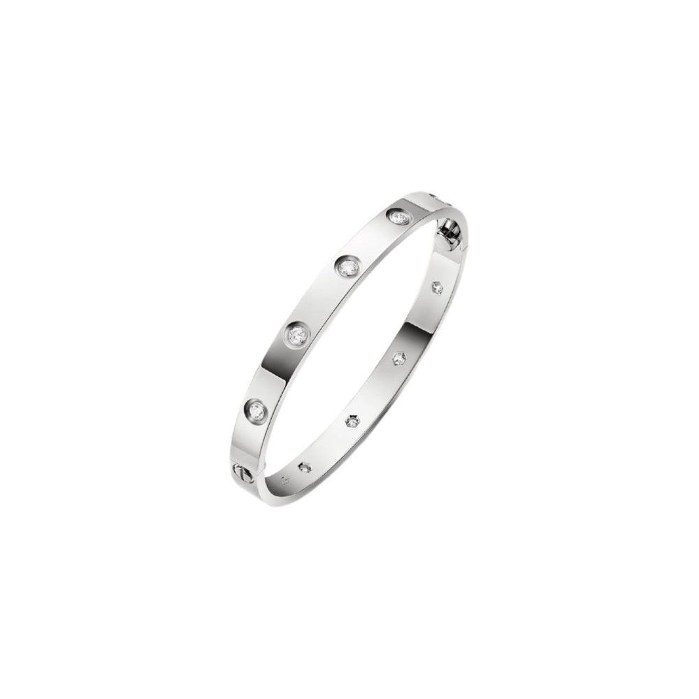 PULSERA LOVE CON ZIRCONIAS SILVER