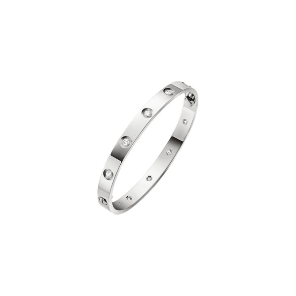 PULSERA LOVE CON ZIRCONIAS SILVER