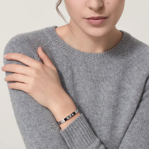 PULSERA LOVE CON ZIRCONIAS SILVER
