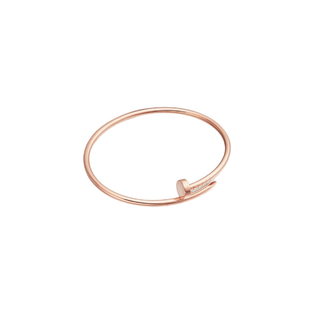 PULSERA CLAVO ROSE GOLD DELGADA
