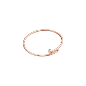 PULSERA CLAVO ROSE GOLD DELGADA