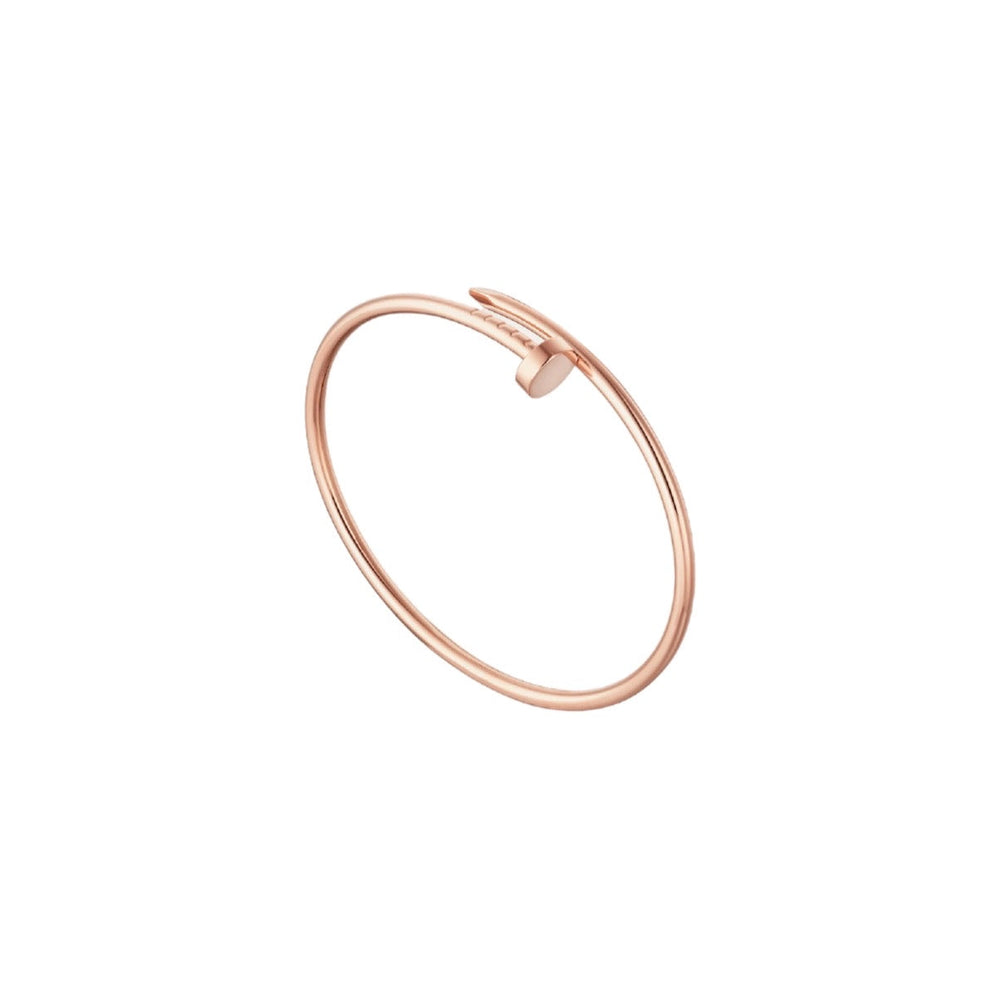 PULSERA CLAVO ROSE GOLD DELGADA