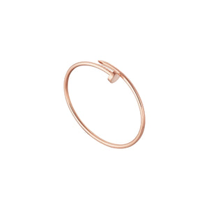 PULSERA CLAVO ROSE GOLD DELGADA