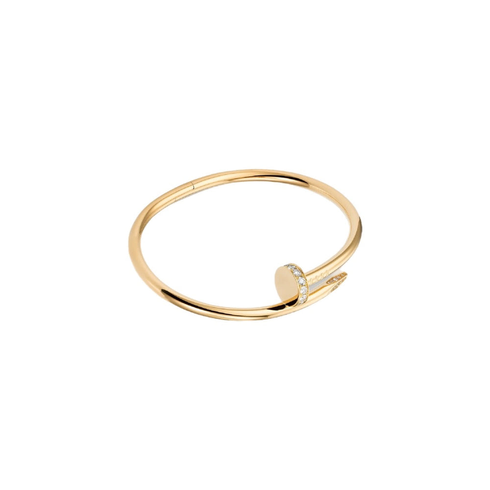 PULSERA CLAVO JUSTE UN CLOU CON ZIRCONIA GOLD