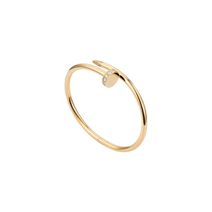PULSERA CLAVO JUSTE UN CLOU CON ZIRCONIA GOLD