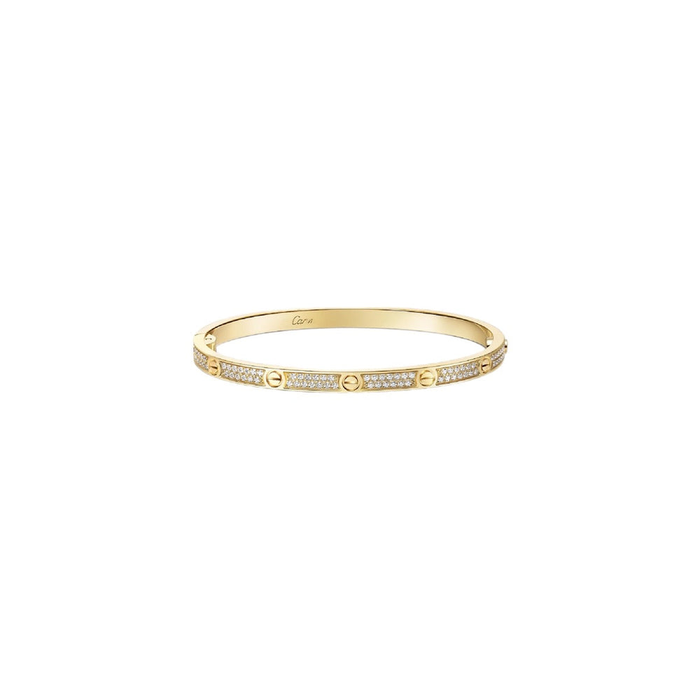 PULSERA LOVE DELGADA GOLD CON MICRO ZIRCONIAS