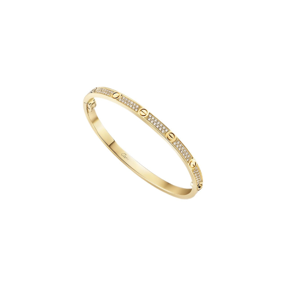 PULSERA LOVE DELGADA GOLD CON MICRO ZIRCONIAS