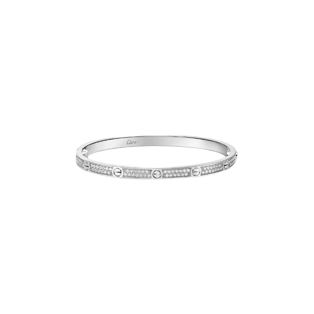 PULSERA LOVE DELGADA SILVER CON MICRO ZIRCONIAS