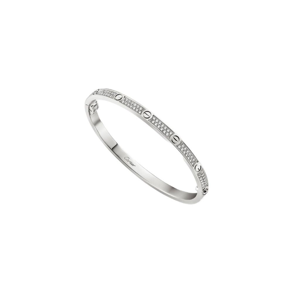 PULSERA LOVE DELGADA SILVER CON MICRO ZIRCONIAS