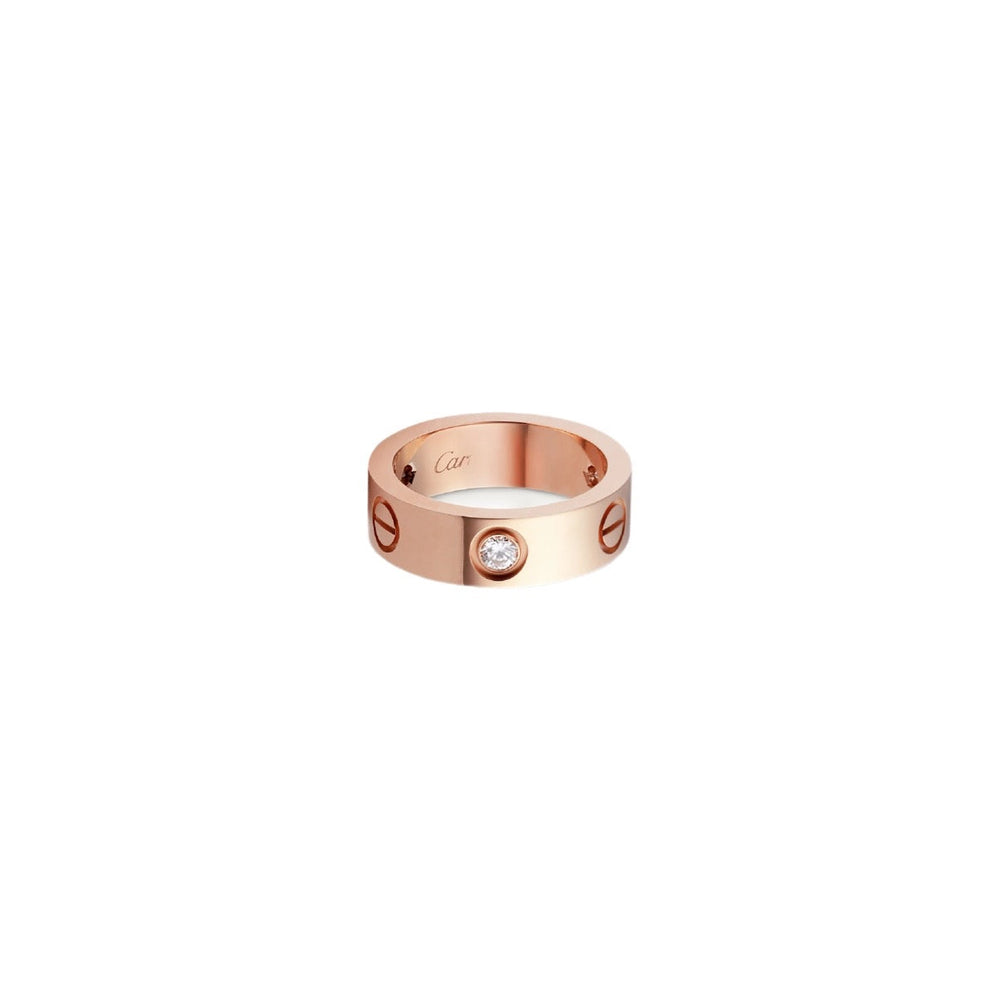 ANILLO LOVE ROSE GOLD ANCHO CON ZIRCONIA
