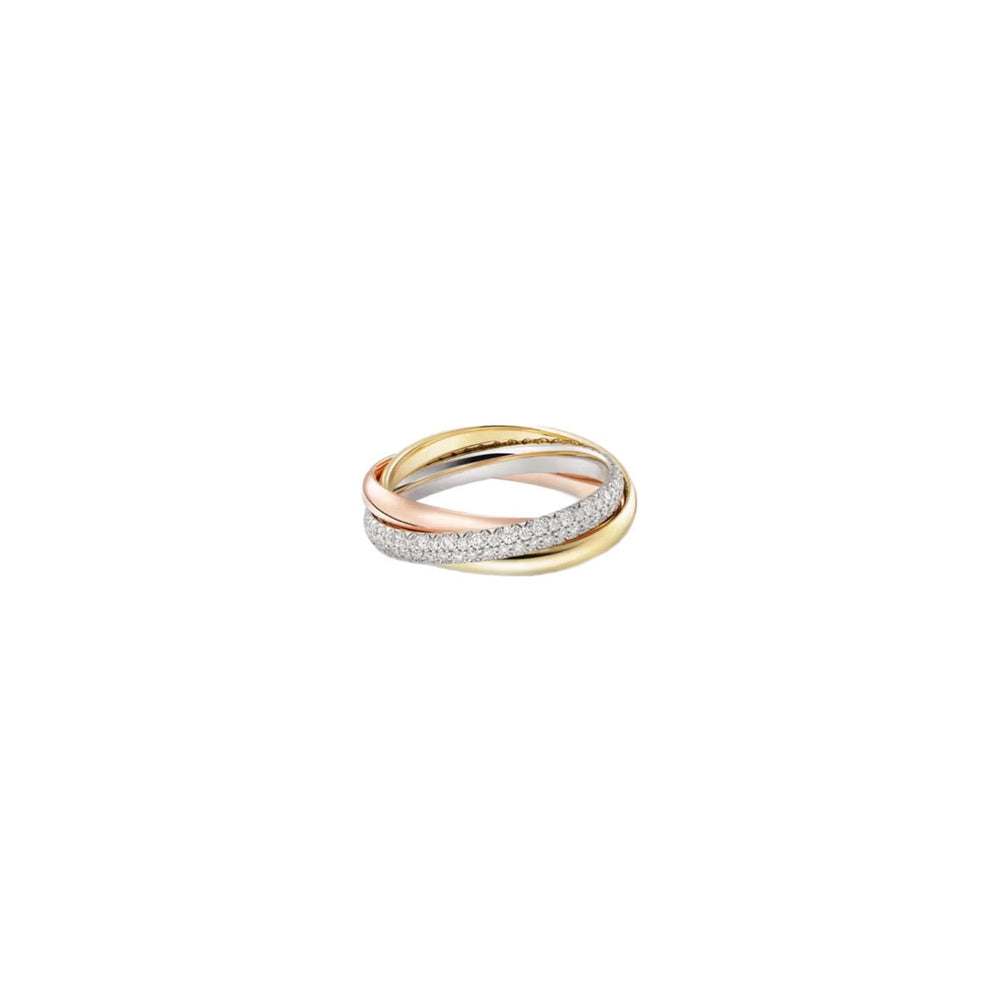ANILLO TRES AROS CON ZIRCONIA