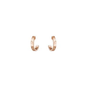 ARETES LOVE ROSE GOLD