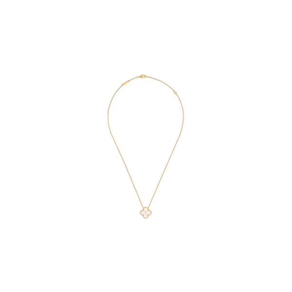 COLLAR TRÉBOL GOLD-WHITE