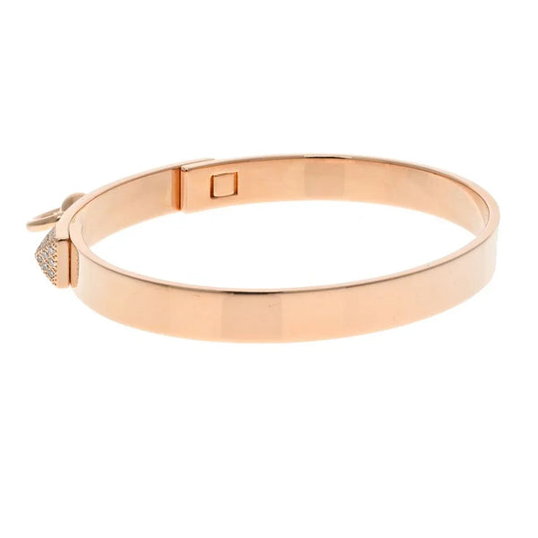 BRAZALETE H ROSE GOLD ZIRCONIAS