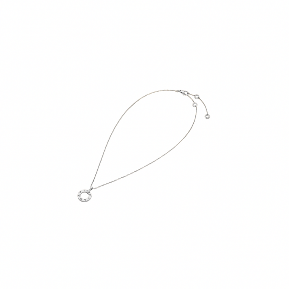 COLLAR BV SILVER GRABADO CON ZIRCONIA