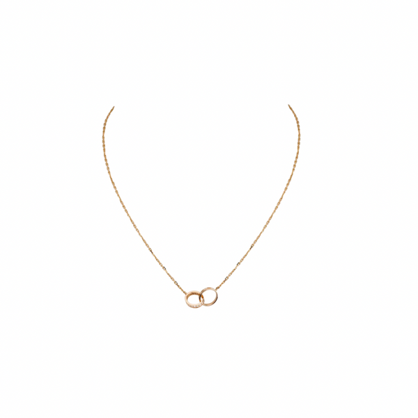 COLLAR LOVE ROSEGOLD CON ZIRCONIA