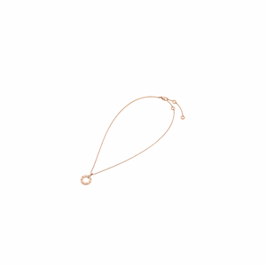 COLLAR BV ROSEGOLD GRABADO CON ZIRCONIA