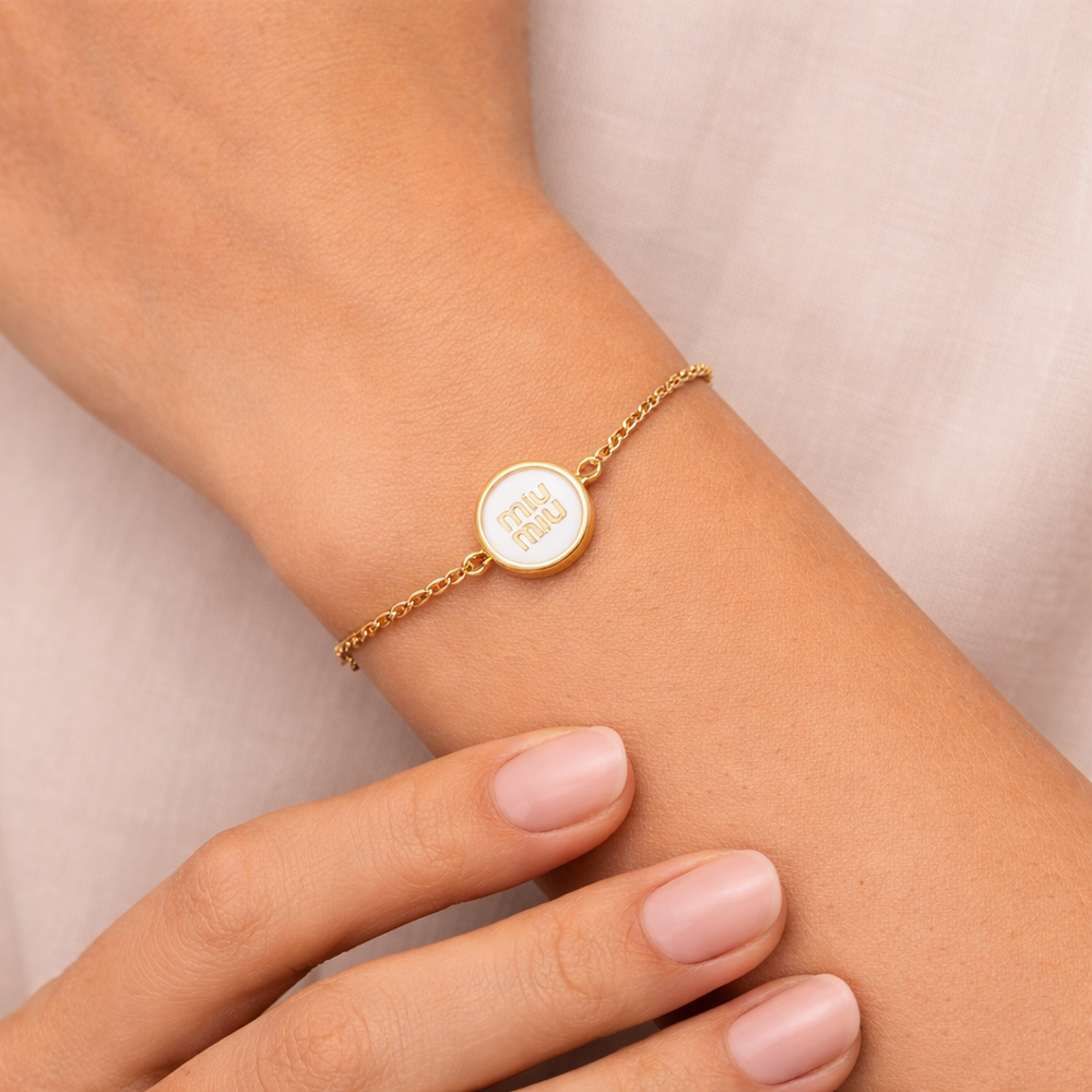 PULSERA MM GOLD-WHITE