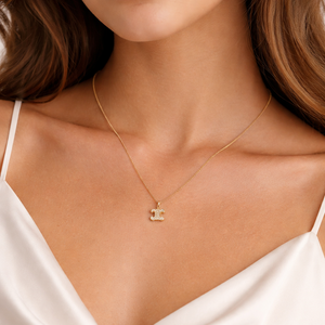 COLLAR C GOLD ZIRCONIAS