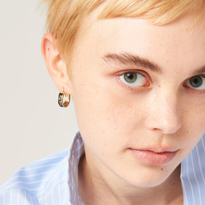 ARRACADAS MM GOLD-BLACK