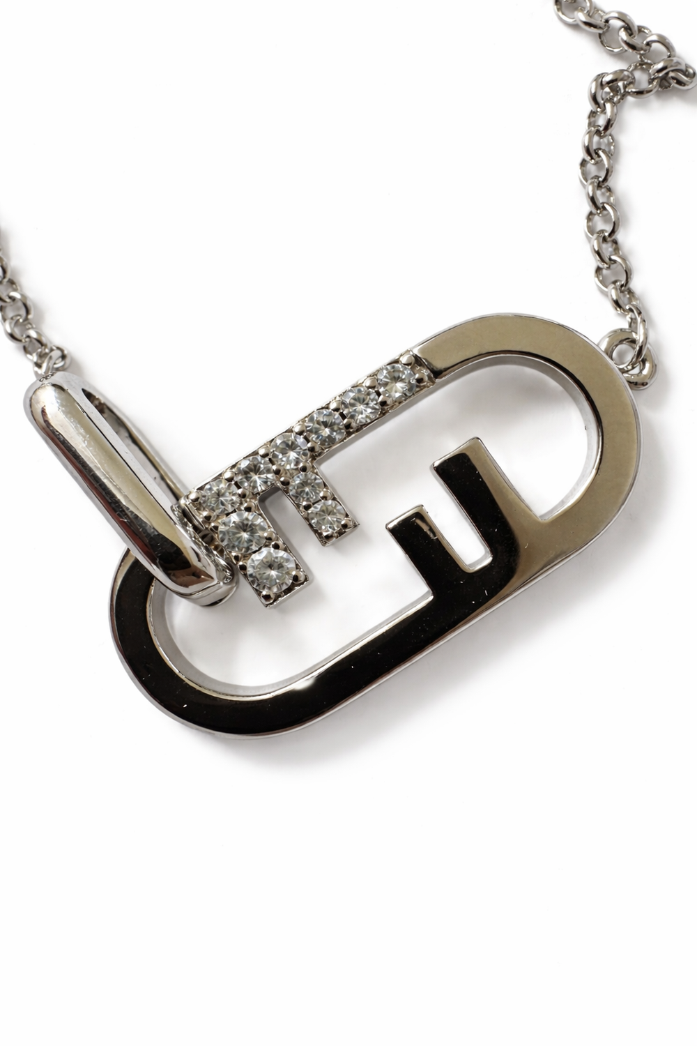 COLLAR F SILVER CON ZIRCONIA