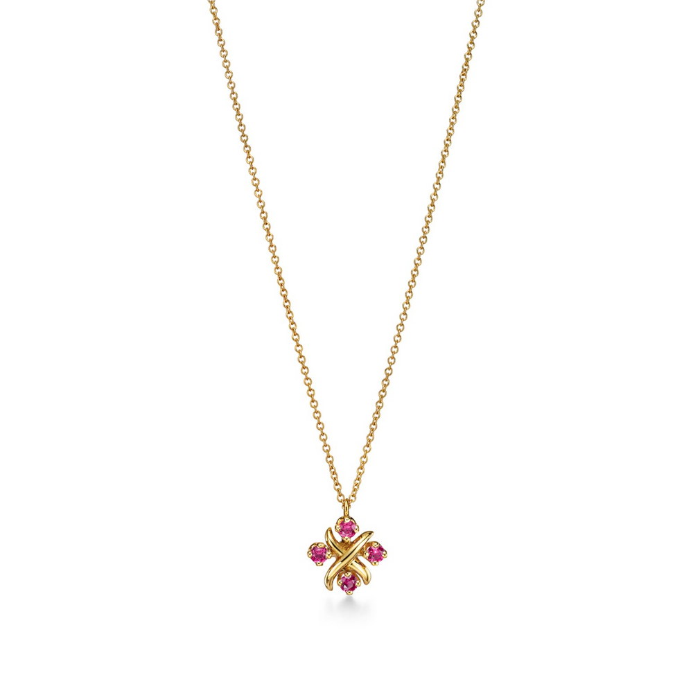 COLLAR SIXTEEN STONE SCHLUM RED