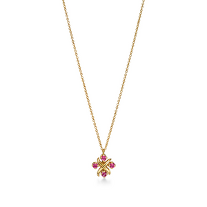 COLLAR SIXTEEN STONE SCHLUM RED