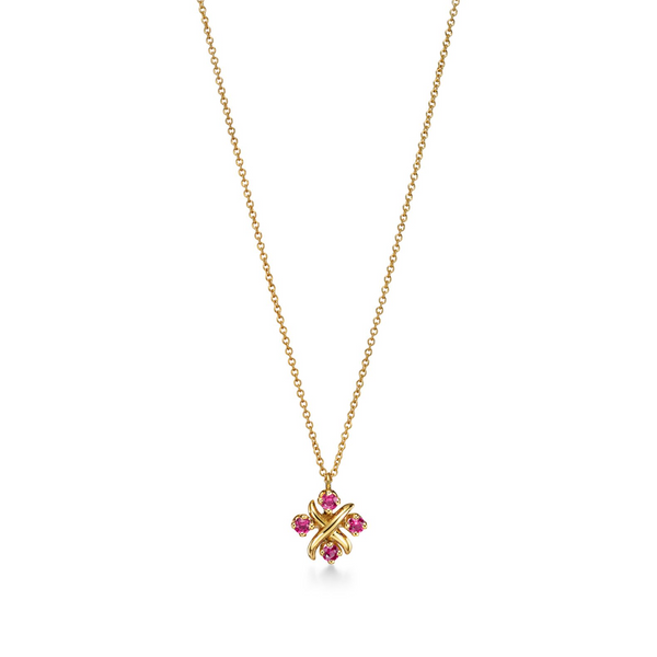 COLLAR SIXTEEN STONE SCHLUM RED