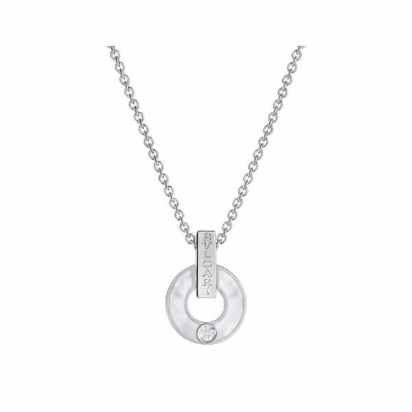 COLLAR BV SILVER PEARL ZIRCONIA