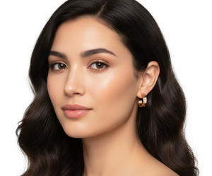 ARETES LOVE ROSEGOLD CON ZIRCONIA