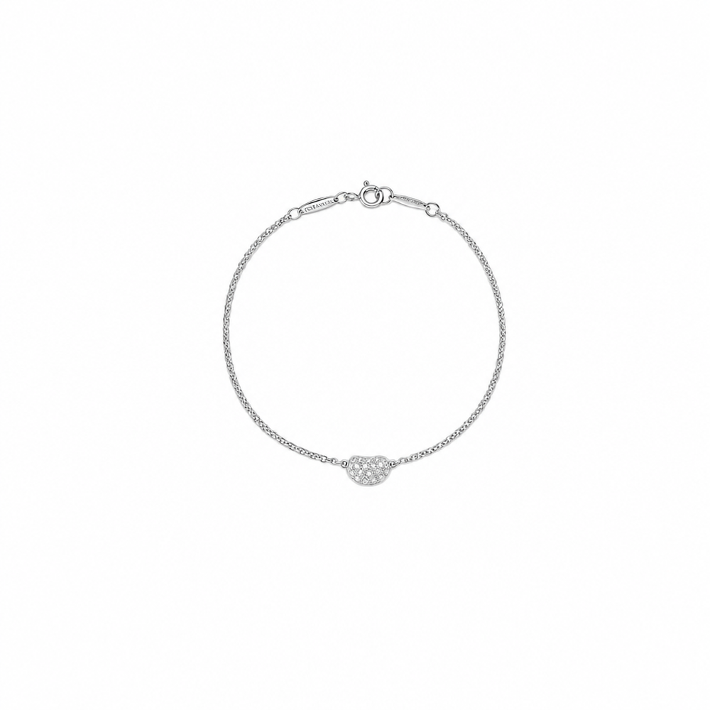 PULSERA T BEAN SILVER ZIRCONIAS