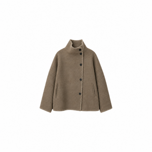 ABRIGO CUELLO ALTO CAQUI JW