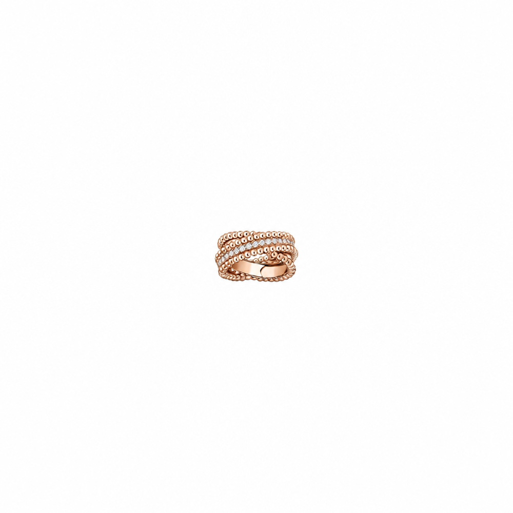 ANILLO VF PERLÉE DUO ROSE GOLD