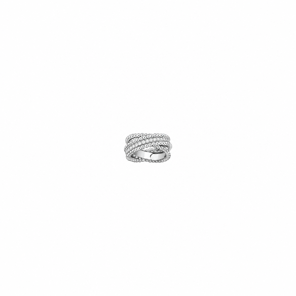 ANILLO VF PERLÉE DUO SILVER