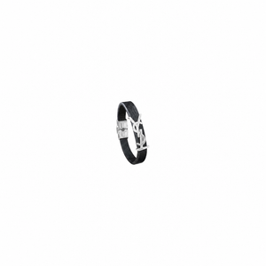PULSERA YSL GRABADO SILVER