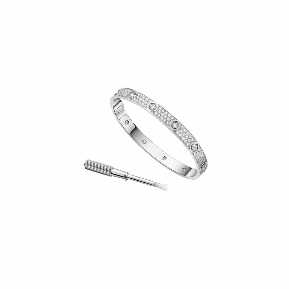 PULSERA LOVE SILVER CON MICROZIRCONIAS Y ZIRCONIAS