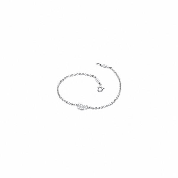 PULSERA T BEAN SILVER ZIRCONIAS