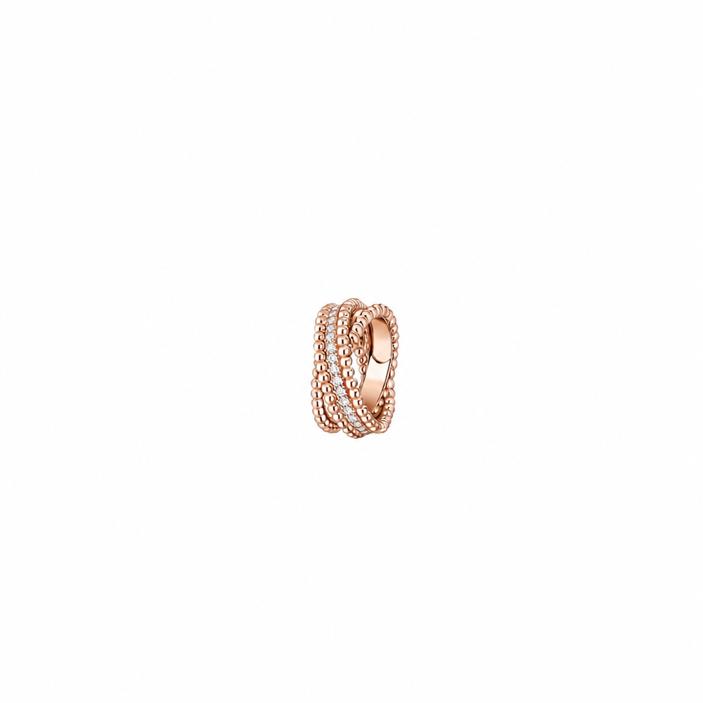 ANILLO VF PERLÉE DUO ROSE GOLD