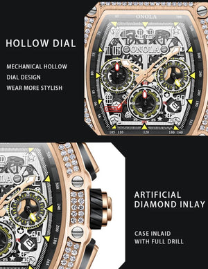 RELOJ DIAMOND SPEED BLACK-ORANGE