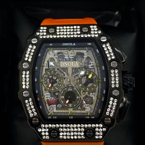 RELOJ DIAMOND SPEED BLACK-ORANGE