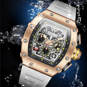 RELOJ FLYBACK CR-SERIES ROSEGOLD-WHITE