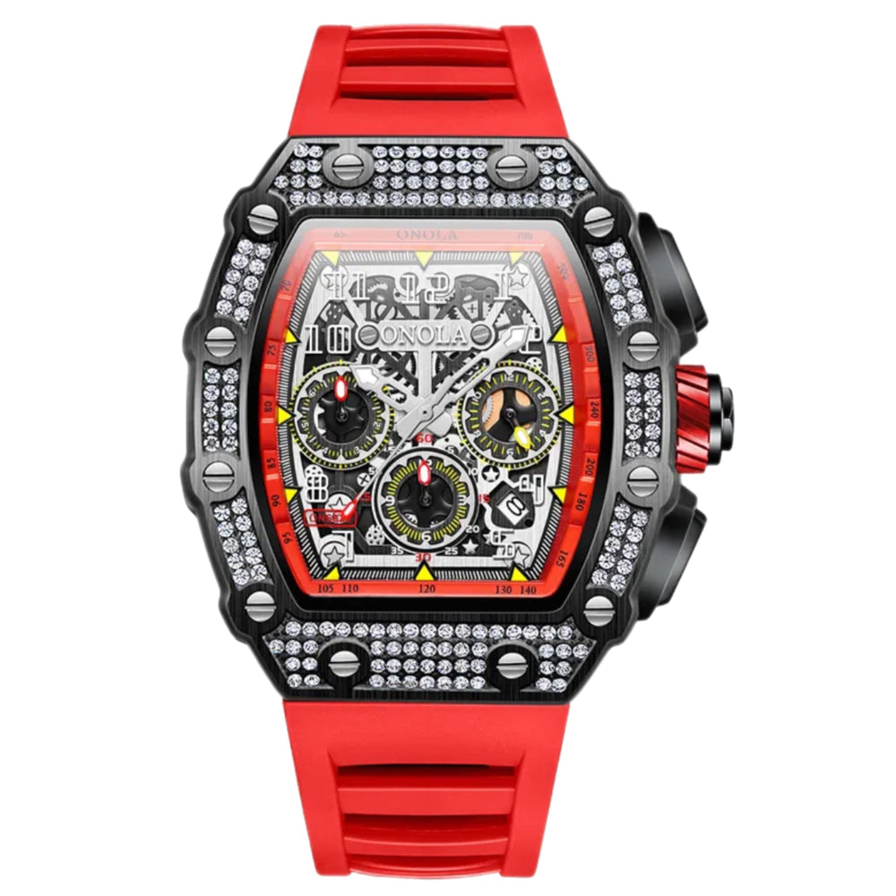 RELOJ DIAMOND SPEED BLACK-RED