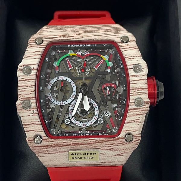 RELOJ SPEEDOMETER WATCH RED-RED STRIPES