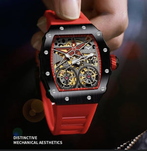 RELOJ HOLLOW FULL SILVER-BLACK BLUE