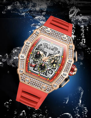 RELOJ DIAMOND SPEED BLACK-ORANGE